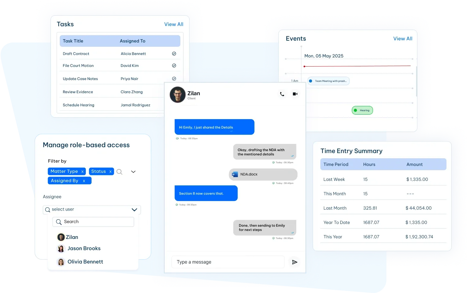 client portal software user interface