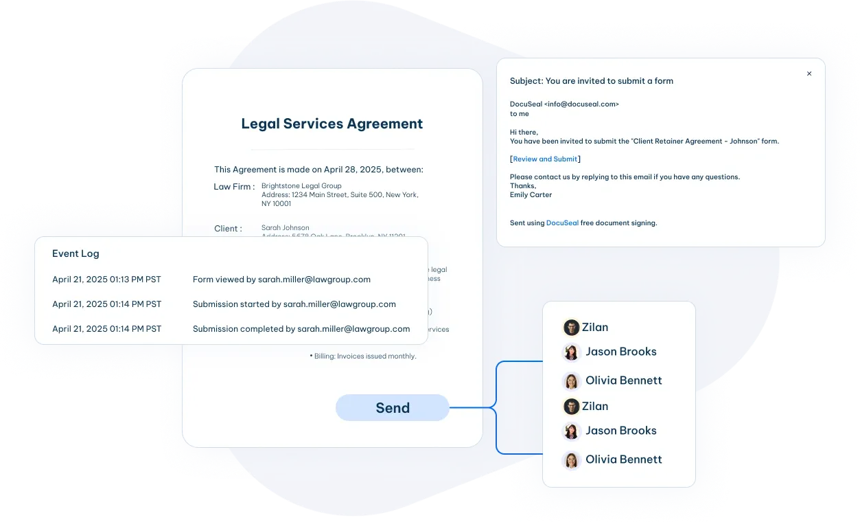 E-Signature Software For Legal Documents Interface