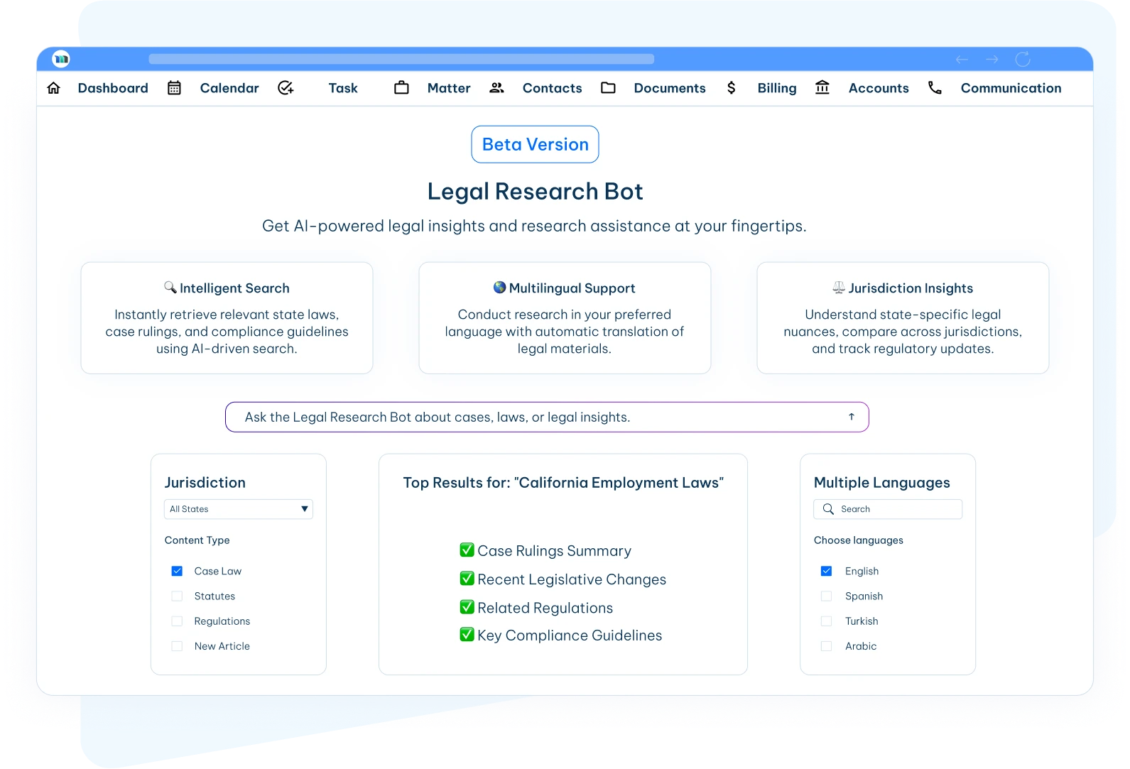 legal research bot
