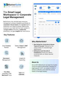 Key Features of MatterSuite’s Enterprise Plan